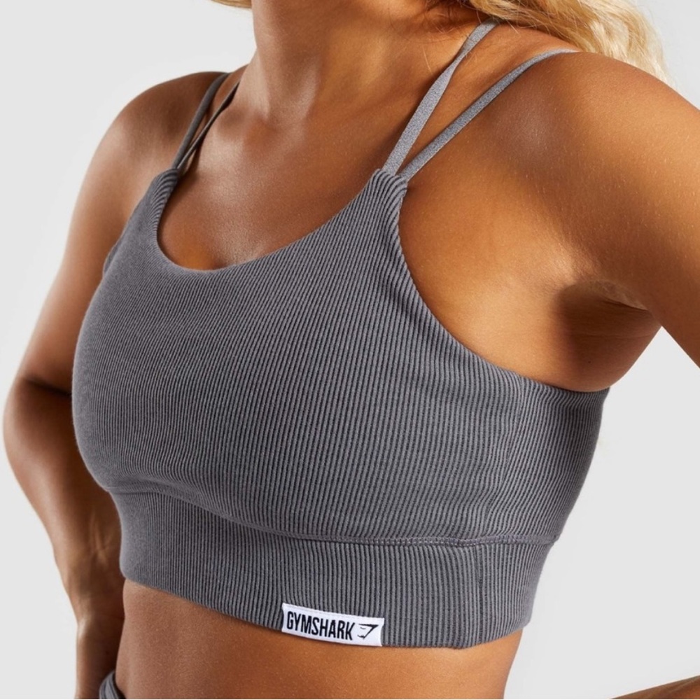 Gymshark slounge bra- XS grey